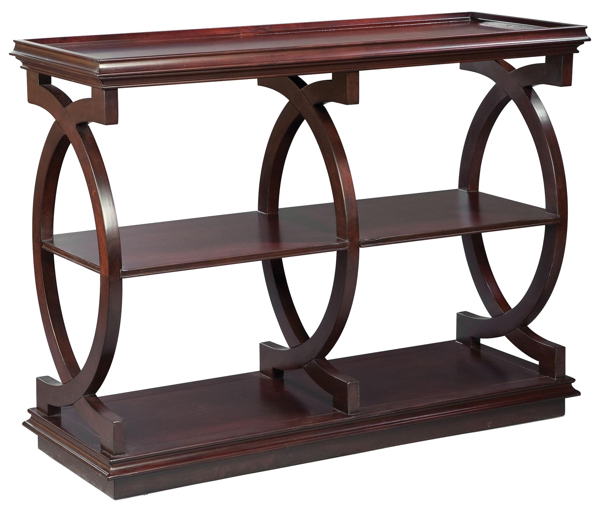 Fairfield Tables 8120ST Traditional Styled Sofa Table with Smooth Curving Design Design